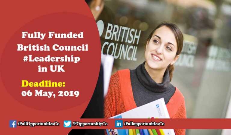British Council Leadership Program in UK (Fully Funded)