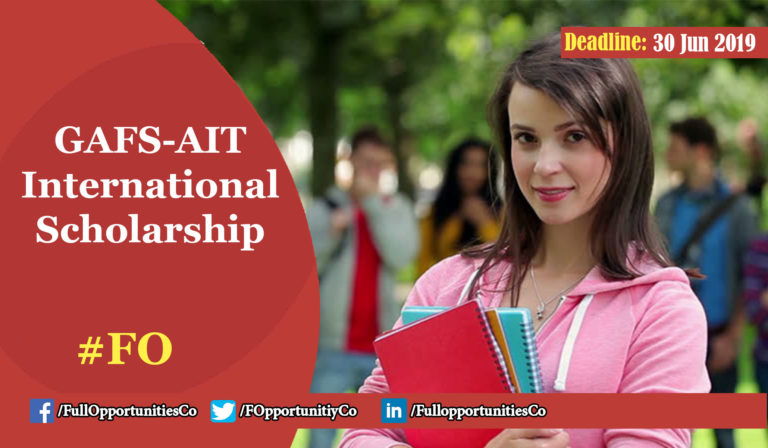 GAFS-AIT International Scholarship 2019