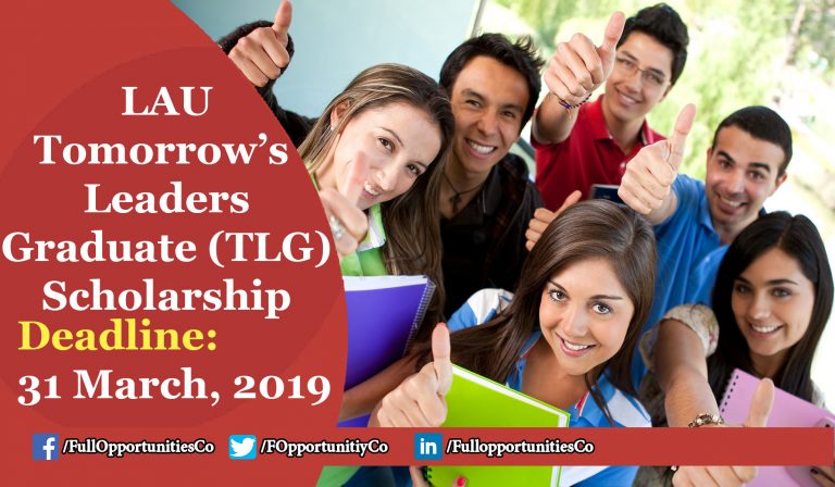 LAU Tomorrow’s Leaders Graduate (TLG) Scholarship Program 2019