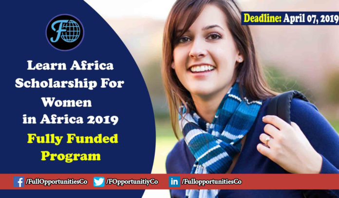 Learn Africa Scholarship For Women 2019