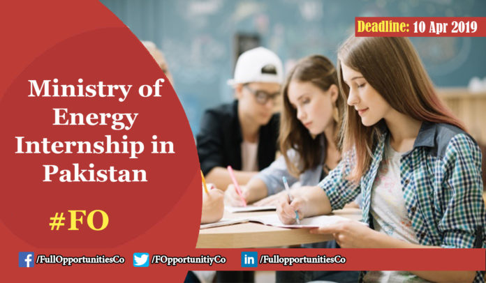 Ministry of Energy Internship in Pakistan