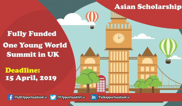 One Young World Summit in London Asian Scholarship 2019