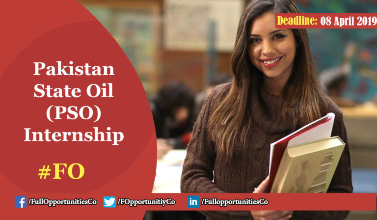 Pakistan State Oil (PSO) Internship in Pakistan 2019