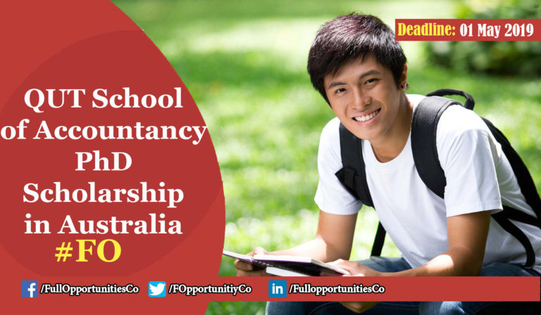 QUT School of Accountancy PhD Scholarship 2019
