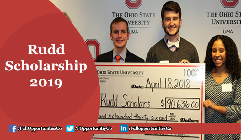 Rudd Scholarship 2019 (Fully Funded)