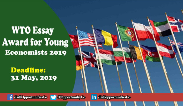 WTO Essay Award for Young Economists 2019 (Fully Funded)