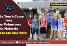 Asia Youth Camp 2019 for Volunteers in Malaysia