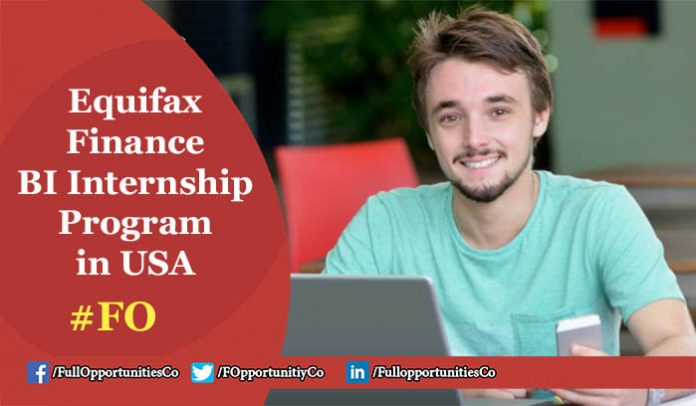 Equifax Finance BI Internship Program 2019