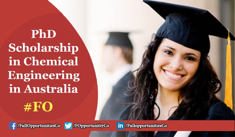 PhD Scholarship in Chemical Engineering 2019