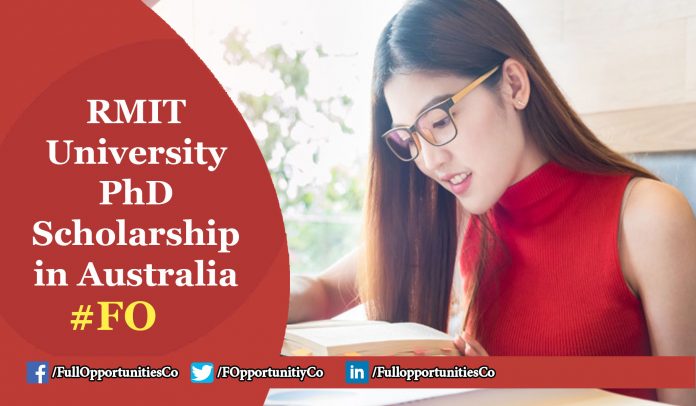 RMIT University PhD Scholarship in Computational Design (Architecture) in Australia 2019