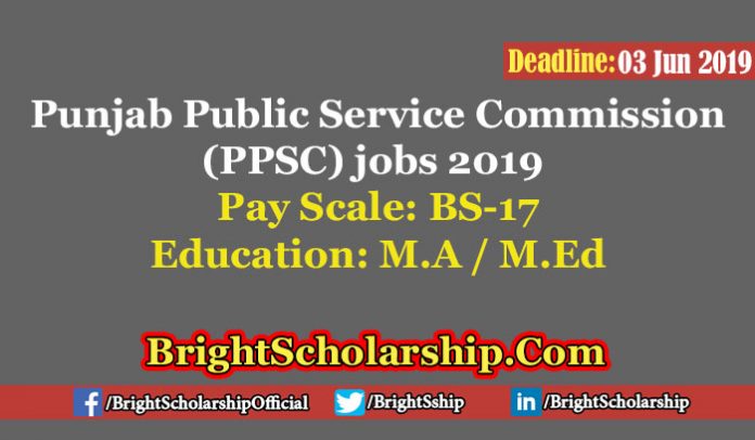 Punjab Public Service Commission (PPSC) jobs 2019 BS-17