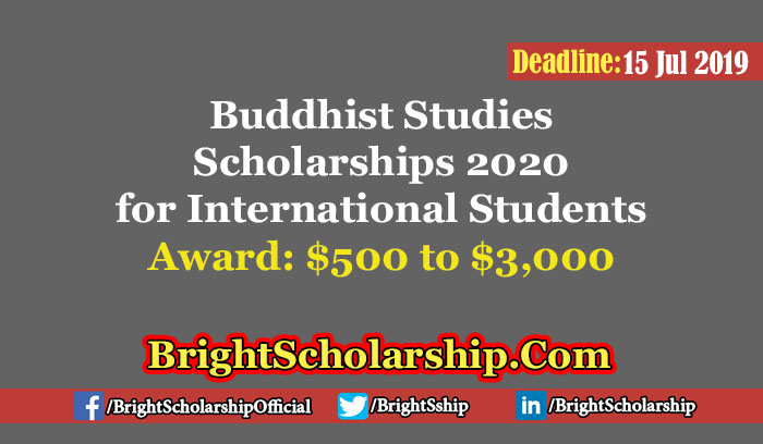 phd scholarship in buddhist studies
