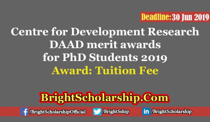 Centre for Development Research DAAD merit awards for PhD Students 2019