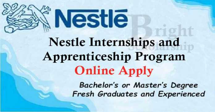 Nestle Internships and Apprenticeship 2023 Online Apply