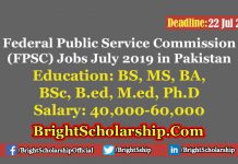 FPSC Jobs in Pakistan 2019