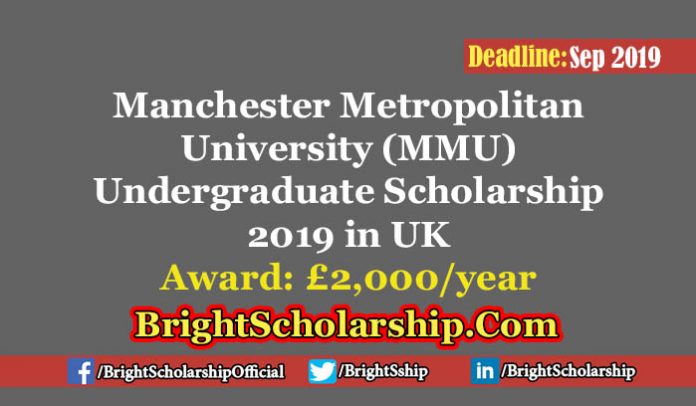MMU Undergraduate Scholarship 2019