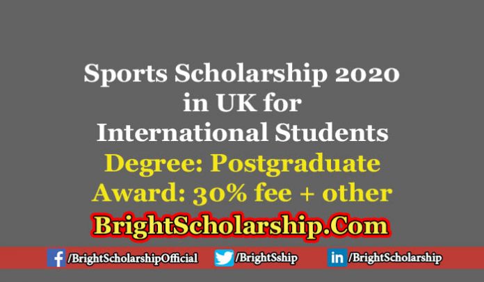 International Sports Scholarship at University of the West of England 2020