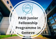 CERN Junior Fellowship Program 2020 in Switzerland