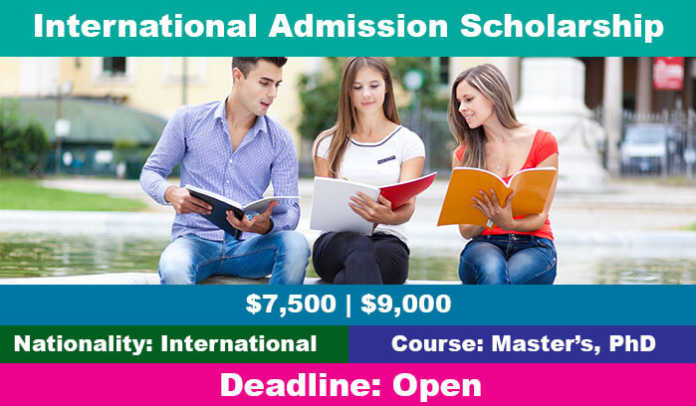 International Admission Scholarship 2020 in Canada