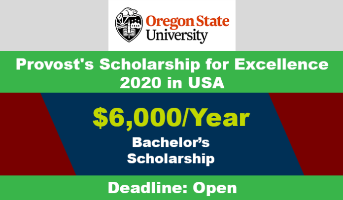 Provost's Scholarship for Excellence 2020 in USA