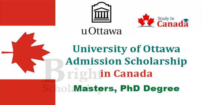 University of Ottawa Admission Scholarship 2023-24 in Canada (Funded)