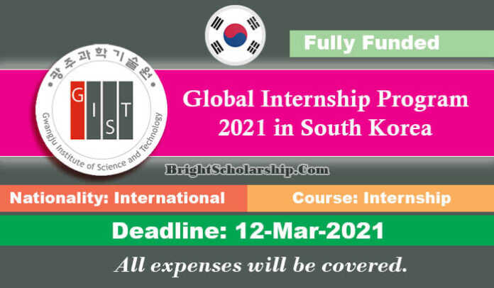 Global Internship Program 2021 in South Korea (Fully Funded)