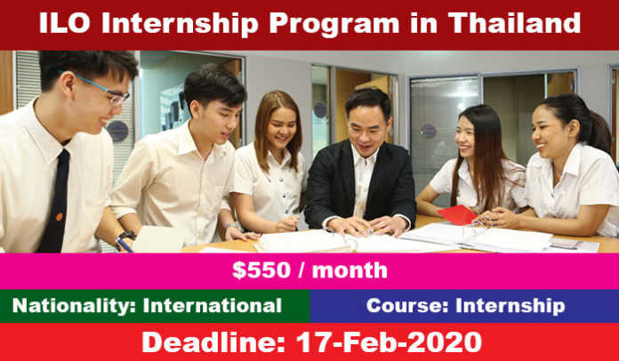 ILO Internship Program 2020 in Thailand