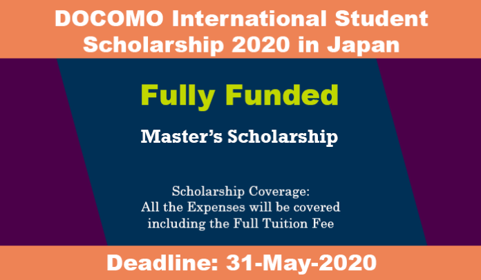 DOCOMO International Student Scholarship 2020 in Japan