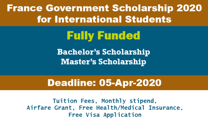 France Government Scholarship 2020 for International Students