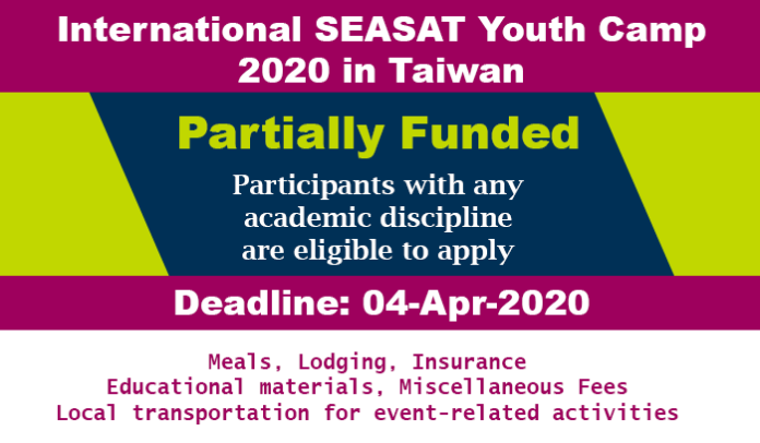 International SEASAT Youth Camp 2020 in Taiwan