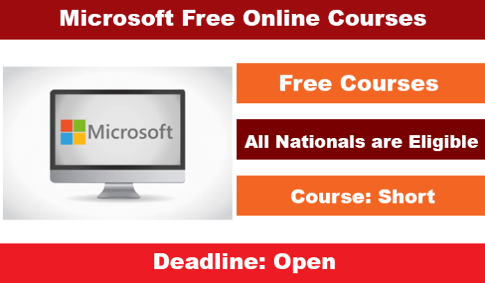 Microsoft Free Online Courses 2020 for International Applicants