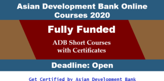 Asian Development Bank ADB Online Courses with Free Certificates