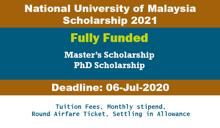 National University of Malaysia Scholarship 2021 (Fully ...