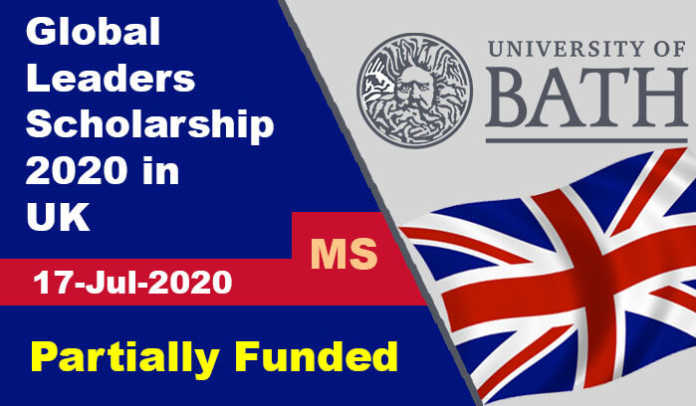 Global Leaders Scholarship 2020 at University of Bath