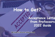 How to get Acceptance Letter from Professors 2022 Guide