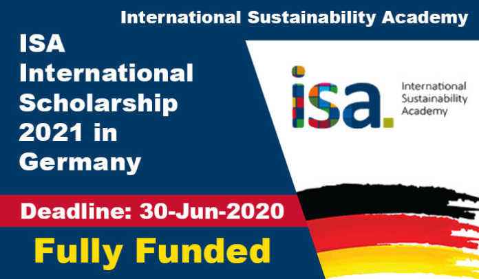 ISA International Scholarship 2021 in Germany (Fully Funded)