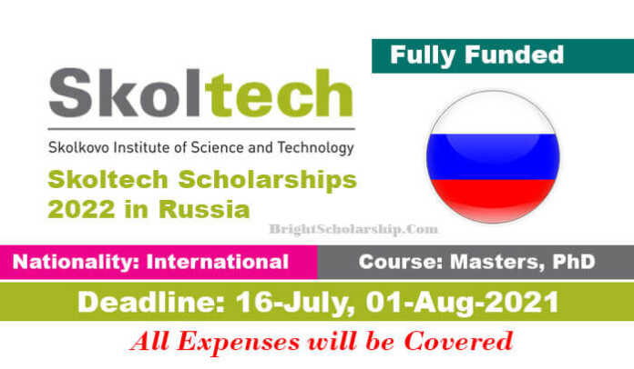 Skoltech Scholarships 2022 in Russia (Fully Funded)