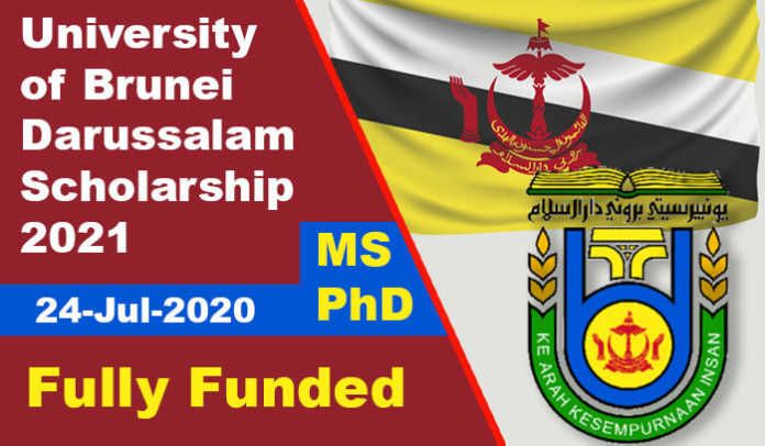 University of Brunei Darussalam Scholarship 2021 (Fully Funded) University of Brunei Darussalam Scholarship 2021 (Fully Funded)