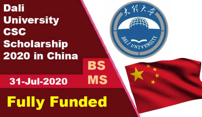 Dali University CSC Scholarship 2020 in China (Fully Funded)