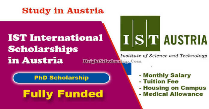 IST International Scholarships 2022 in Austria (Fully Funded)