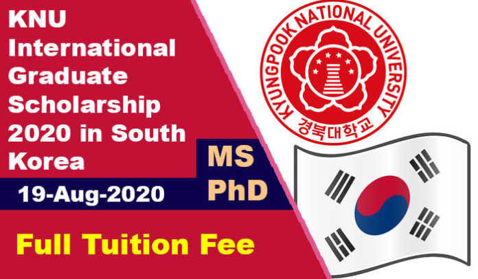 KNU International Graduate Scholarship 2020 in South Korea KNU International Graduate Scholarship 2020 in South Korea