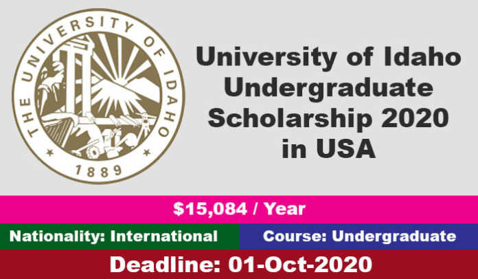 University Of Idaho Undergraduate Scholarship 2020 In USA