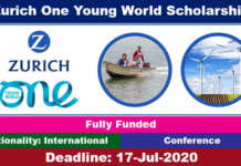 Zurich One Young World Scholarship 2021 in Germany (Fully Funded)