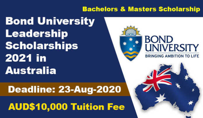 Bond University Leadership Scholarships 2021 in Australia Bond University Leadership Scholarships 2021 in Australia