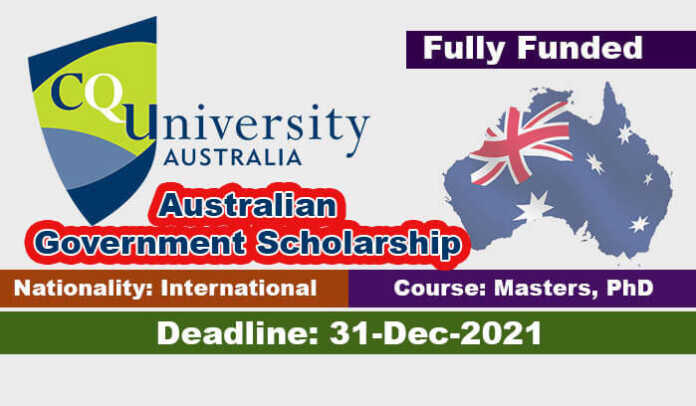 Central Queensland University RTP Scholarship 2022 in Australia (Fully Funded)