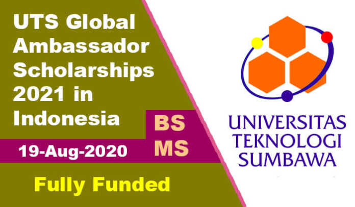 UTS Global Ambassador Scholarships 2021 in Indonesia (Fully Funded)