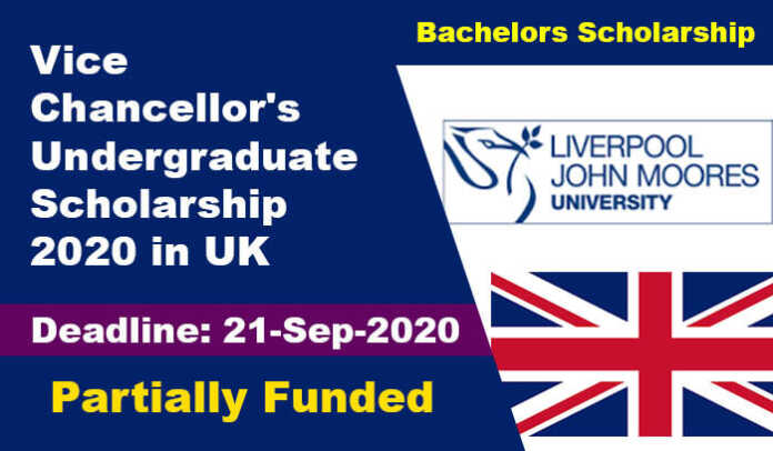 Vice-Chancellor's Undergraduate Scholarship 2020 in UK