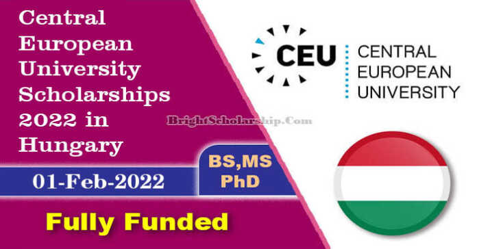 Central European University Scholarships 2022 in Hungary (Fully Funded)