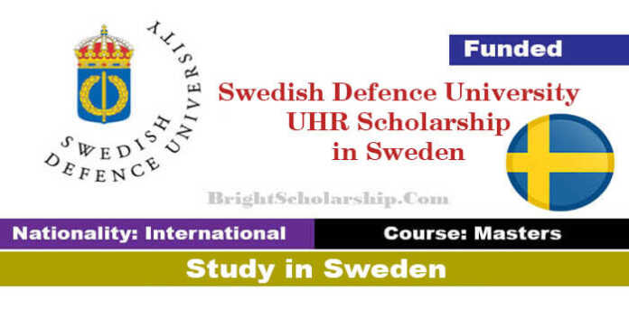 Swedish Defence University UHR Scholarship 2022 in Sweden (Funded)