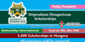 University of Debrecen Hungarian Scholarships 2022 in Hungary (Fully Funded)